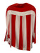 Alice + Olivia Size S White & Red Silk Striped Long Sleeve Button Up Shirt Top White & Red / S