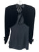 Valentino Size Est S Black Missing Fabric Tag Velvet Fabric Block Dress Black / Est S