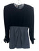 Valentino Size Est S Black Missing Fabric Tag Velvet Fabric Block Dress Black / Est S