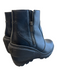 Sorel Shoe Size 8 Black Leather Rubber Sole Side Zipper Round Toe Wedge Booties Black / 8
