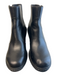 Sorel Shoe Size 8 Black Leather Rubber Sole Side Zipper Round Toe Wedge Booties Black / 8