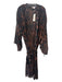 Rococo Sand Size M Brown & Black Viscose & Silk Animal Print Robe Cardigan Brown & Black / M