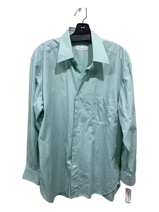 Zegna long-sleeve cotton-blend shirt - Blue