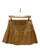 Shug! Size M Camel Leather Elastic Waist Mini Skirt Camel / M
