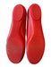 Gianvito Rossi Shoe Size 38 Red Leather Gold hardware Strap Mary Jane Flats Red / 38
