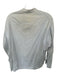 Vince Size S Light Blue Cotton & Silk Long Sleeve Half Button Raw Hem Top Light Blue / S