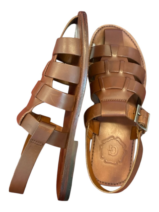 Grenson Shoe Size 7 Brown Leather Gladiator Buckle Sandals Brown / 7