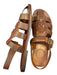 Grenson Shoe Size 7 Brown Leather Gladiator Buckle Sandals Brown / 7