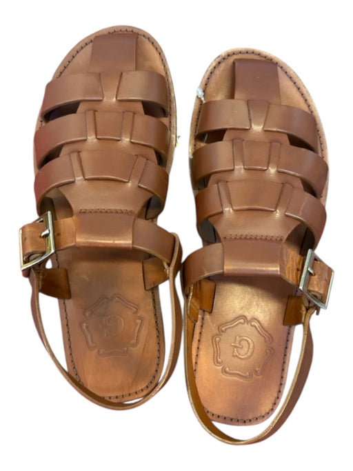 Grenson Shoe Size 7 Brown Leather Gladiator Buckle Sandals Brown / 7