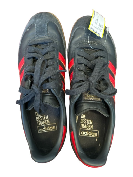 Adidas Shoe Size 6.5 Black Leather Lace Up Athletic Sneakers Black / 6.5