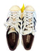 Adidas x Wales Bonner Shoe Size 7.5 White & Navy Leather Croc Embossed Sneakers White & Navy / 7.5