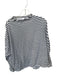 Frank & Eileen Size S Navy & white Cotton Mock Neck Striped Long Sleeve Top Navy & white / S