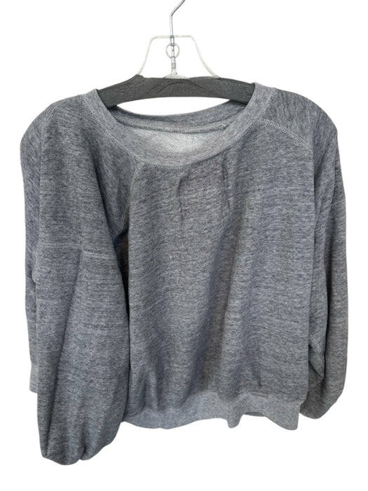 Entireworld Size M Gray Cotton Heathered Long Sleeve Sweatshirt Gray / M