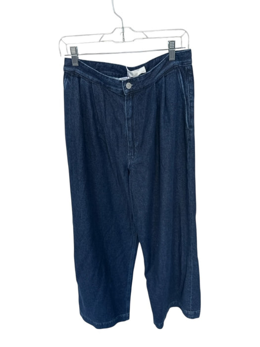 COS Size 8 Dark Wash Cotton Blend High Waist Wide Leg Jeans Dark Wash / 8