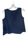L.Abo.Art Size 2/M Navy Cotton Crinkle Sleeveless Top Navy / 2/M