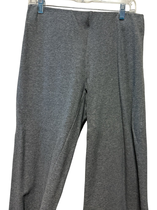 Ann Mashburn Size M Gray Cotton Elastic Waist Wide Leg Pants Gray / M
