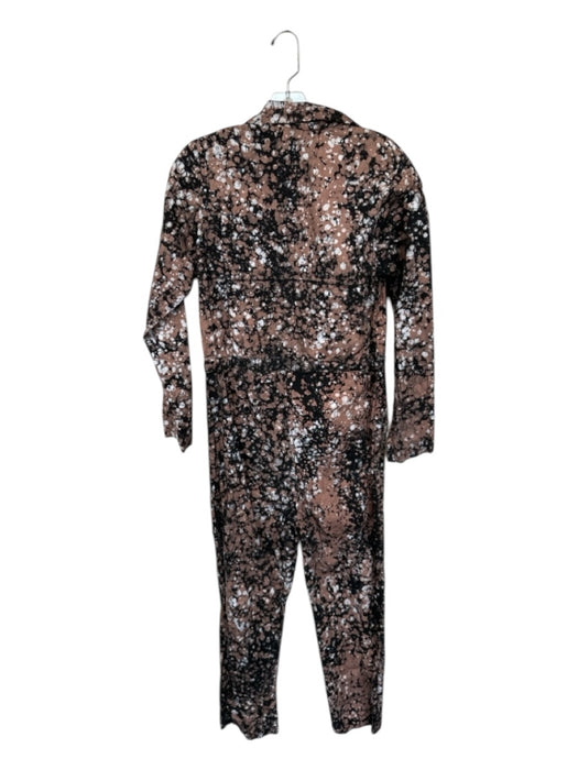 Osei duro Size M Brown & Black Cotton Long Sleeve Paint Splatter Jumper Brown & Black / M