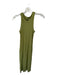 WSLY Size S Green Modal Blend Sleeveless Ribbed Midi Dress Green / S