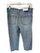 RE/DONE Size 26 Med Light Wash Cotton Button Fly Straight Leg distressed Jeans Med Light Wash / 26