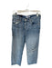 RE/DONE Size 26 Med Light Wash Cotton Button Fly Straight Leg distressed Jeans Med Light Wash / 26