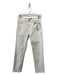 Theory Size 25 White Cotton Solid Straight Mid Rise Zip Fly Jeans White / 25