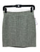 Proenza Schouler Size 2 Green, Black, White Cotton Blend Back Zip Boucle Skirt Green, Black, White / 2