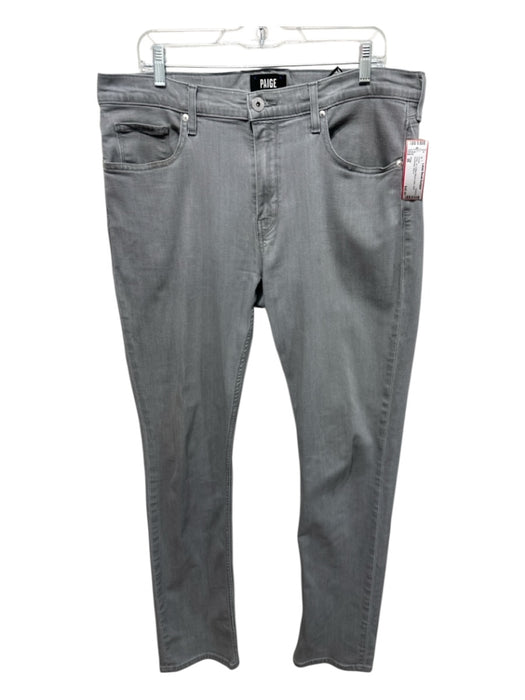 Paige Size 36 Gray Cotton Blend Solid Jean Men's Pants Gray / 36