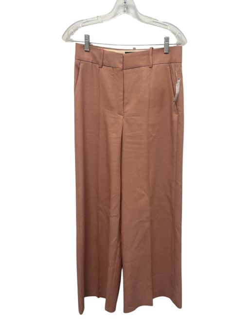 Zara Size S Blush Pink Viscose Blend Pintuck Pleats Trouser Hook & Zip Fly Pants Blush Pink / S