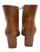 Marc Fisher Shoe Size 7.5 Tan Brown Leather Upper Pointed Toe Side Zip Boots Tan Brown / 7.5