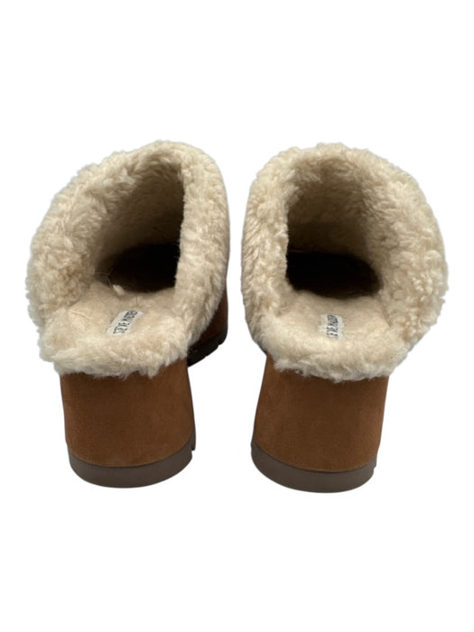 Steve Madden Shoe Size 8 Brown Suede Upper Shearling Lined Platform Slippers Brown / 8