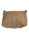 MCM Nude Beige Leather Silver Hardware Braided chain Top Flap Messenger Bag Nude Beige