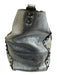 Valentino Silver Leather Pebbled Rock Studs Shoulder Strap Tote Bag Silver