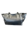 Valentino Silver Leather Pebbled Rock Studs Shoulder Strap Tote Bag Silver