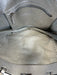 Valentino Silver Leather Pebbled Rock Studs Shoulder Strap Tote Bag Silver