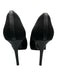 Cosy Island Shoe Size 7.5 Black Textile Pointed Toe Woven Platform Pumps Black / 7.5