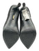 Cosy Island Shoe Size 7.5 Black Textile Pointed Toe Woven Platform Pumps Black / 7.5