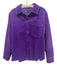 Zara Size M Purple Cotton Corduroy Long Sleeve Button Up Top Purple / M