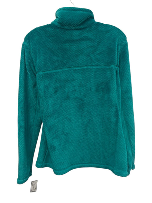 Patagonia Size L Green blue Polyester Fleece Long Sleeve Zip Up Jacket Green blue / L