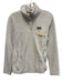 Patagonia Size M White Polyester Fleece 1/4 Button Pockets Jacket White / M