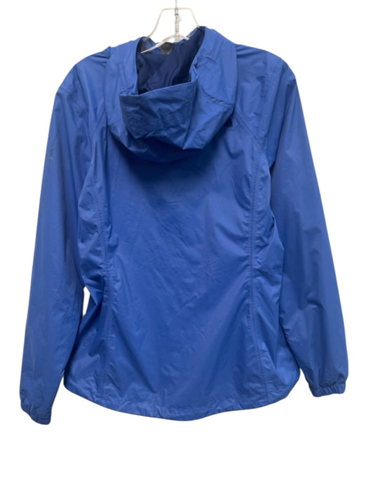 North Face Size M Blue Nylon Long Sleeve Zip Up Hood Rain jacket Jacket Blue / M