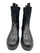 Dolce Vita Shoe Size 10 Black Leather Side Zip Chelsea Round Toe Platform Boots Black / 10