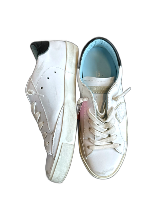 Philippe Model Shoe Size 38 White & Black Leather Athletic Sneakers White & Black / 38