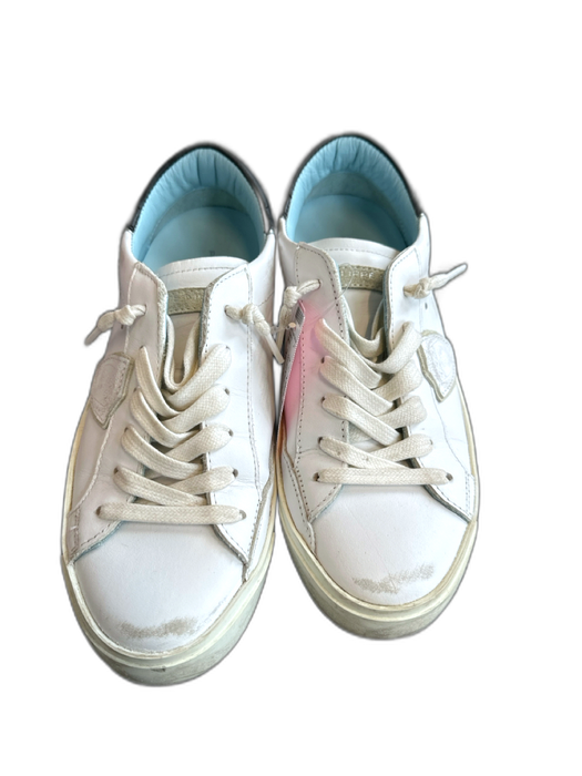 Philippe Model Shoe Size 38 White & Black Leather Athletic Sneakers White & Black / 38