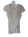 Amanda Uprichard Size P Tan Polyester Cap Sleeve Back Zip Ruffles Dress Tan / P