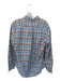 Ralph Lauren Size L Blue & Orange Cotton Plaid Button Down Collar Men's Shirt Blue & Orange / L