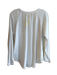 XiRENA Size S White Cotton Gauze Round Neck 1/2 Button Long Sleeve Top White / S