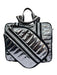 Think Royln Silver & Black Polyester Metallic Quilted Shoulder Strap Inc. Bag Silver & Black