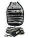 Think Royln Silver & Black Polyester Metallic Quilted Shoulder Strap Inc. Bag Silver & Black