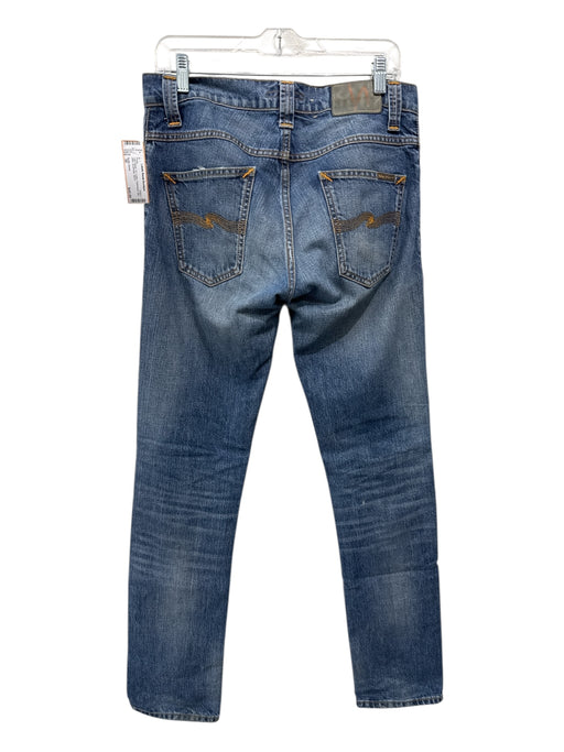 Nudie Jeans Size 30 Light Wash Cotton Distressed Slim Jean Men's Pants Light Wash / 30