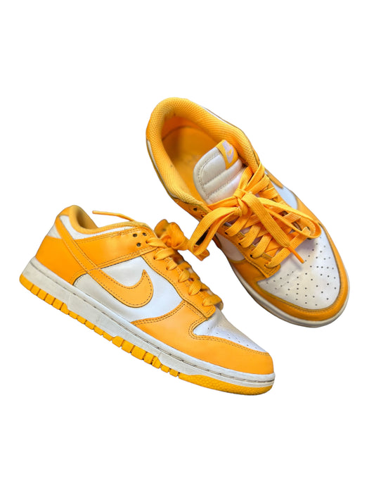 Nike Shoe Size 6.5 Mustard & White Leather Low Top Athletic Sneakers Mustard & White / 6.5